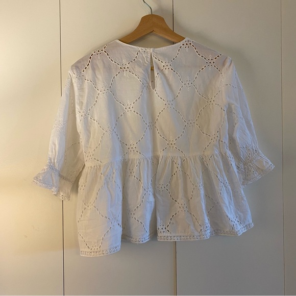 Zara TRF lace broderie anglaise blouse - Picture 2 of 4